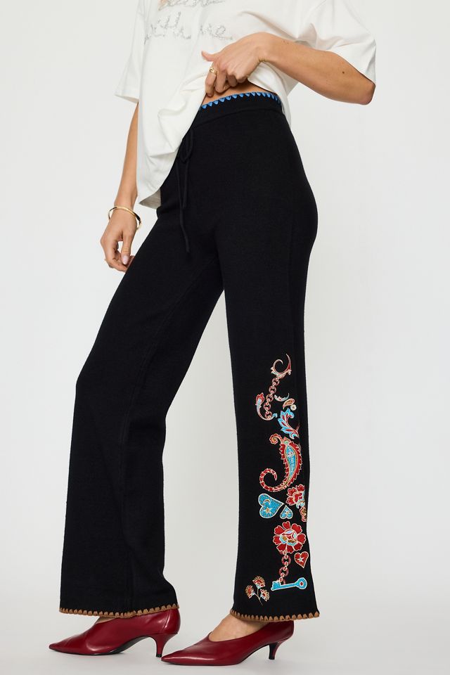Never Fully Dressed Paisley Wide-Leg Trousers #3