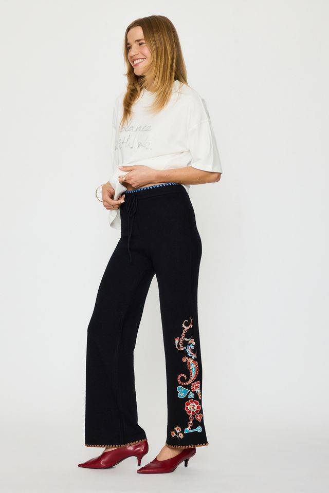 Never Fully Dressed Paisley Wide-Leg Trousers #4