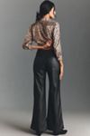 The Rylan Faux-Leather Relaxed High-Rise Flare Pants by Pilcro
