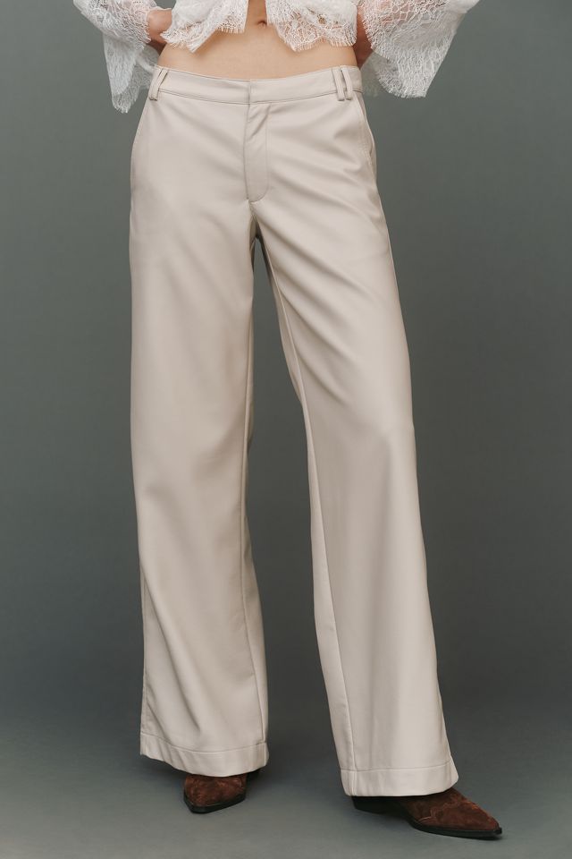 Pilcro Low-Rise Faux-Leather Pants #1