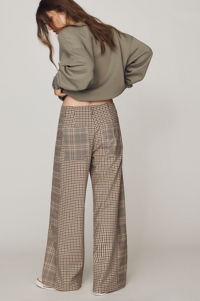 Pantaloni a Gamba Larga a Quadri Maeve #4
