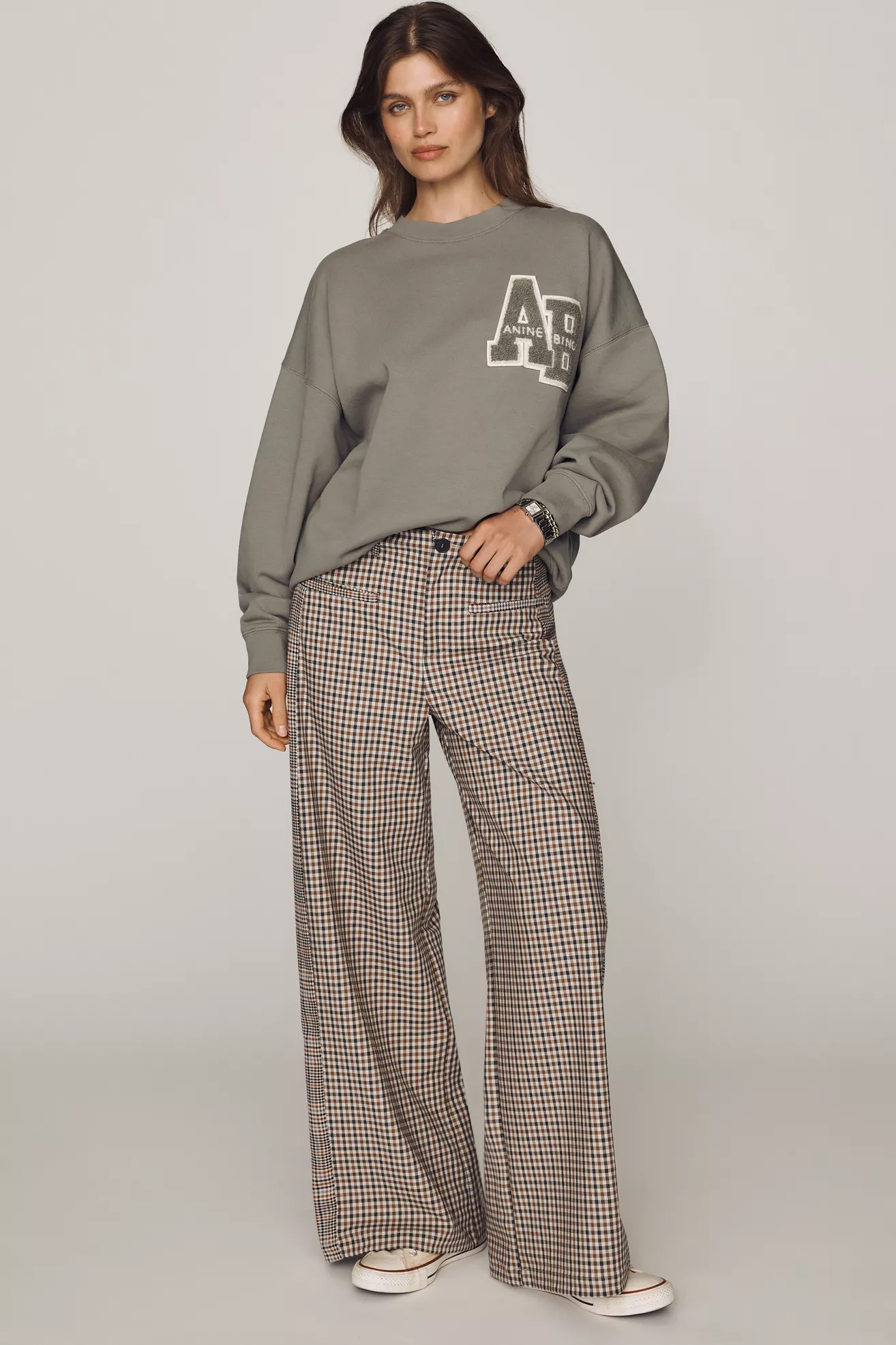 Maeve High Rise Wide Leg Trousers