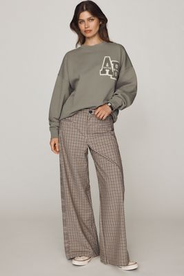 Maeve Karierte Weite Hose