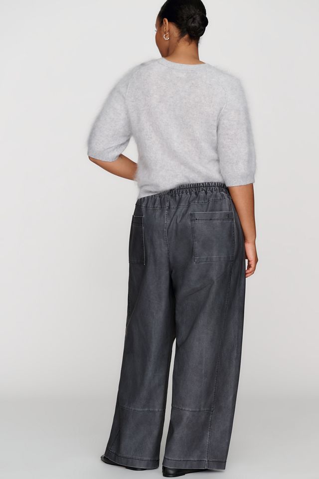 Pilcro Izzie Relaxed Faux Leather Pull On Barrel Pants #7