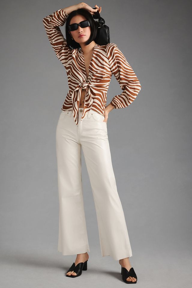 Hudson Rosie High-Rise Faux Leather Pants