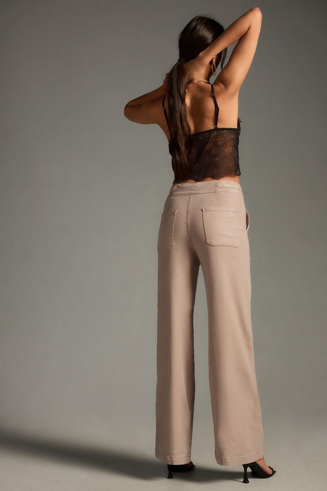 Hudson Tie-Waist Wide-Leg Linen Pants #3