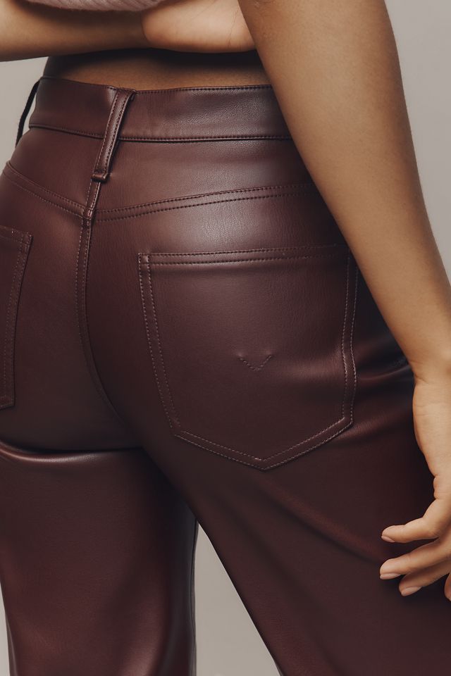 Hudson Faux-Leather Rosie Wide-Leg Pants #3
