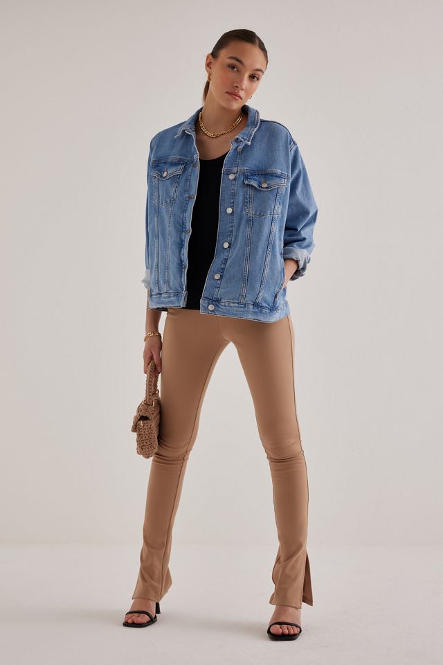 Leggings à ourlet fendu #1