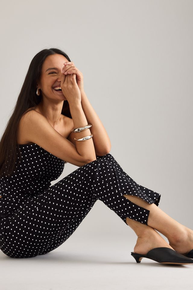 Pantaloni a pois con orlo diviso By Anthropologie #3