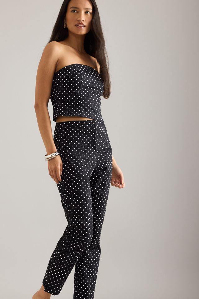 Pantaloni a pois con orlo diviso By Anthropologie #4