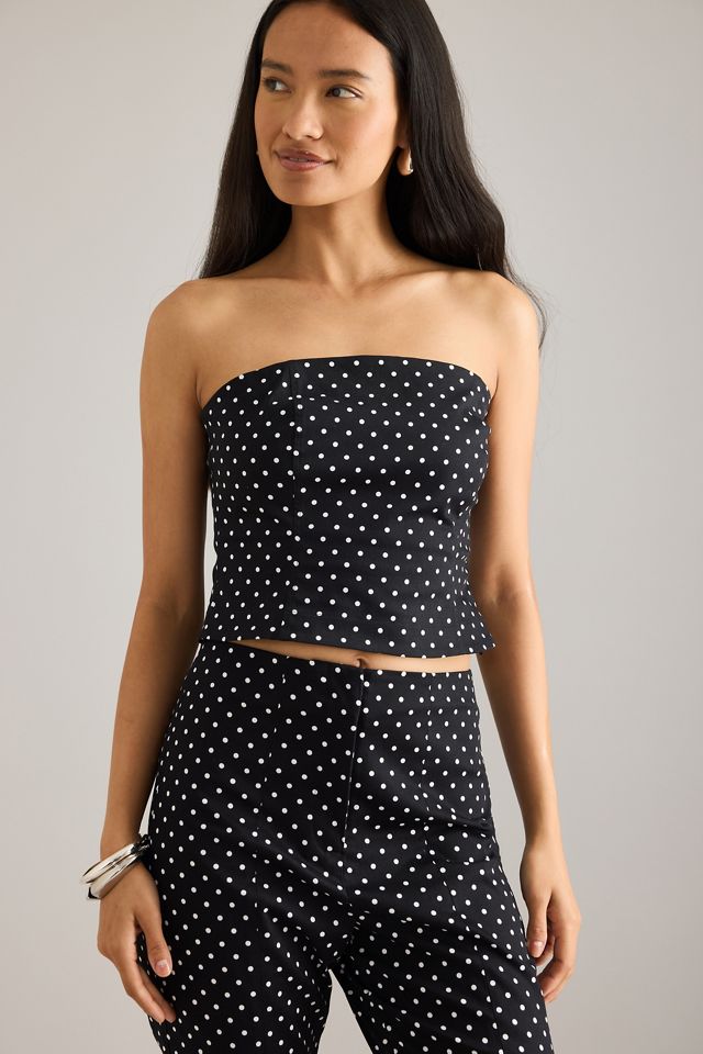Pantaloni a pois con orlo diviso By Anthropologie #5
