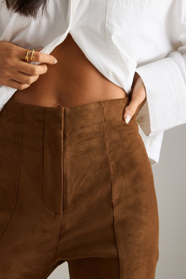 Pantalons slim en suédine By Anthropologie #3