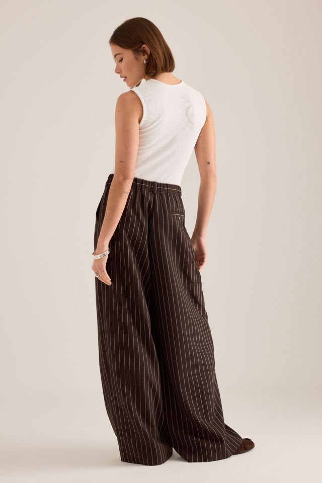 The Avery Pleated Trousers by Maeve: Pinstripe Edition #7
