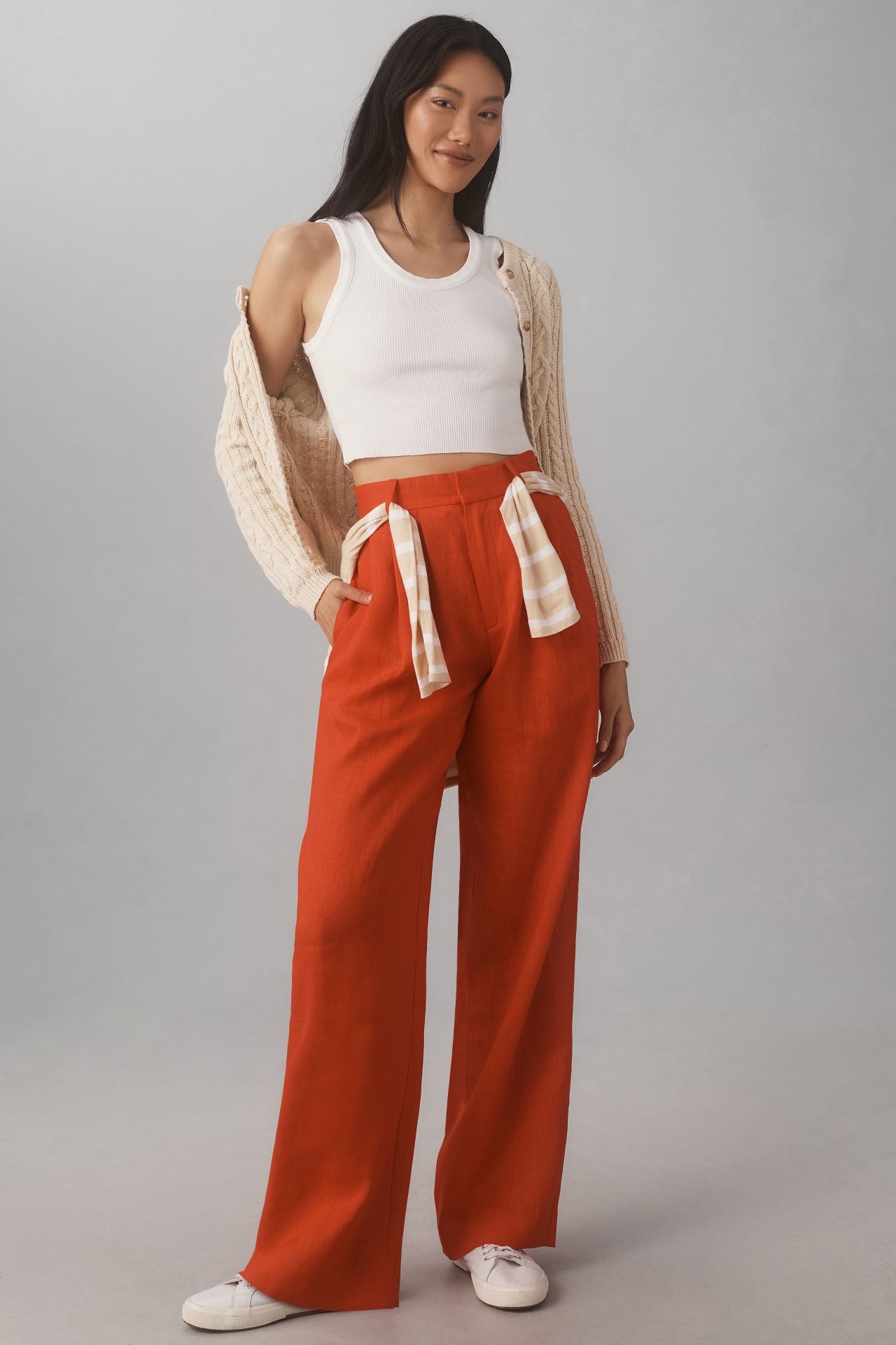 Ronny Kobo Linen Krew Pants