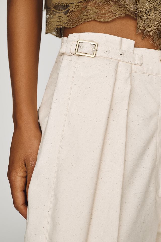 Ronny Kobo Devi High-Rise Barrel-Leg Pants #1