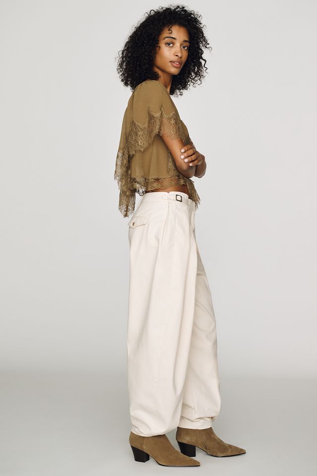 Ronny Kobo Devi High-Rise Barrel-Leg Pants #2