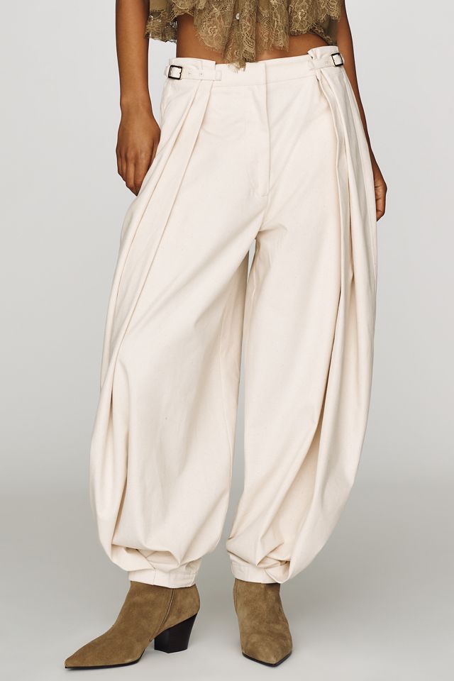 Ronny Kobo Devi High-Rise Barrel-Leg Pants #3