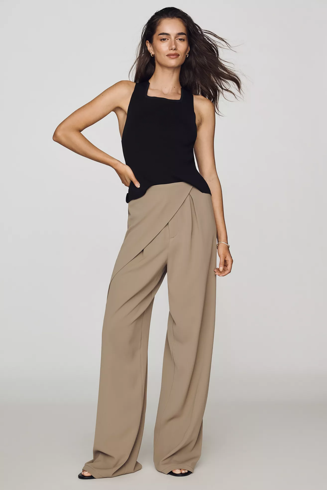 BAYSE Rue Draped Trousers