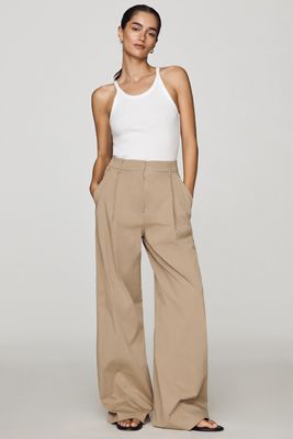 BAYSE Scout Pleated Wide-Leg Trousers