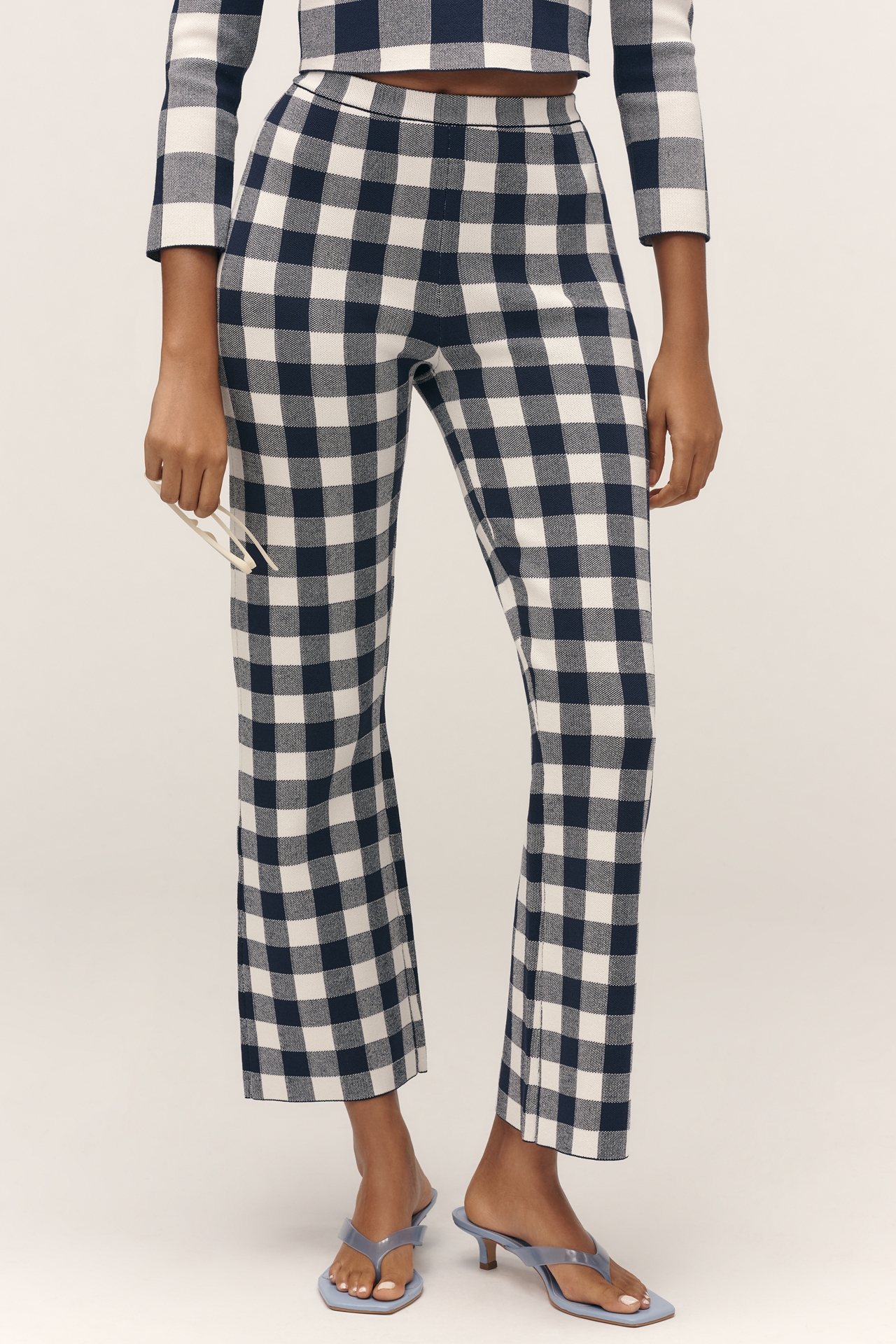 SER.O.YA Talia Mid-Rise Crop Flare Pants
