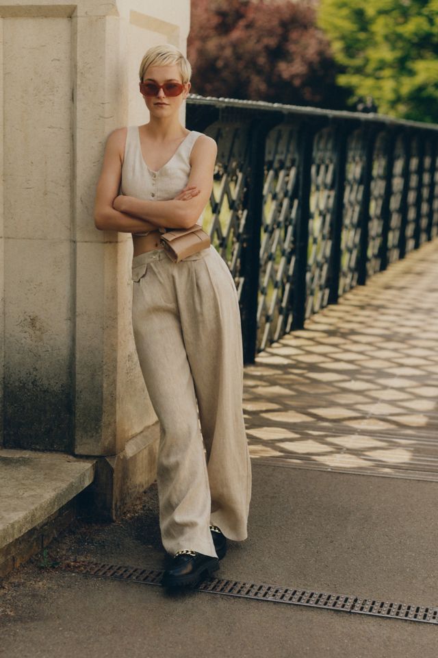 Sovere Instance Linen Pants | Anthropologie