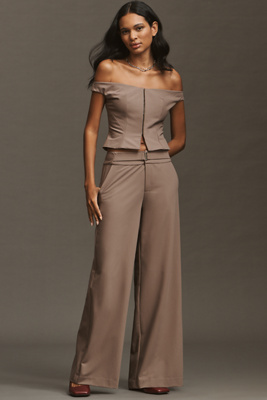 Sovere / Kennedy Wide-leg Pants In Brown