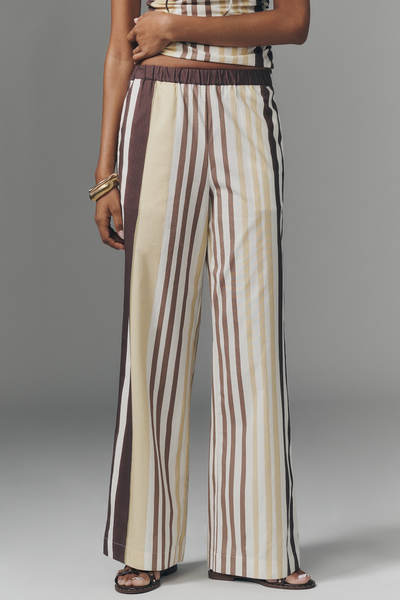 SOVERE Sonali Wide-Leg Pull-On Pants