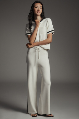 Pantalon de jogging en tricot à bande latérale en taille: XS chez Anthropologie - Maeve - Modalova