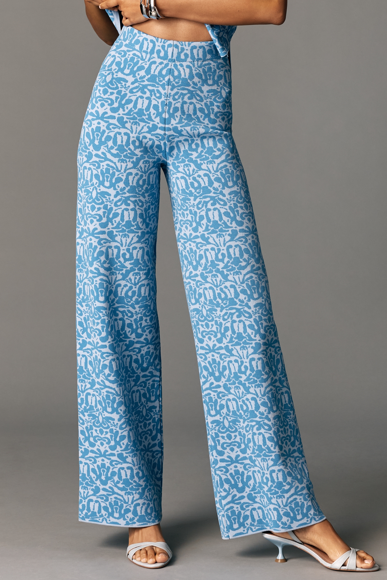 Maeve Jacquard Sweater Pull-On Pants