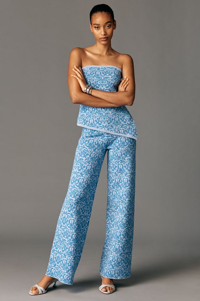 Maeve Jacquard Sweater Pull-On Pants #2