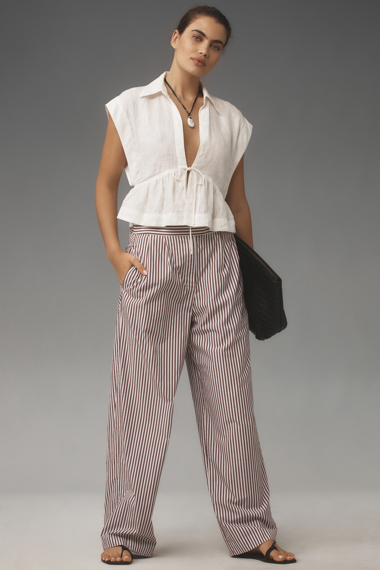 rag & bone Lacey Stripe Poplin Pants