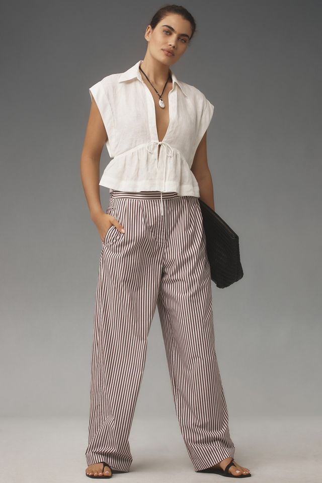 rag & bone Lacey Stripe Poplin Pants | Anthropologie