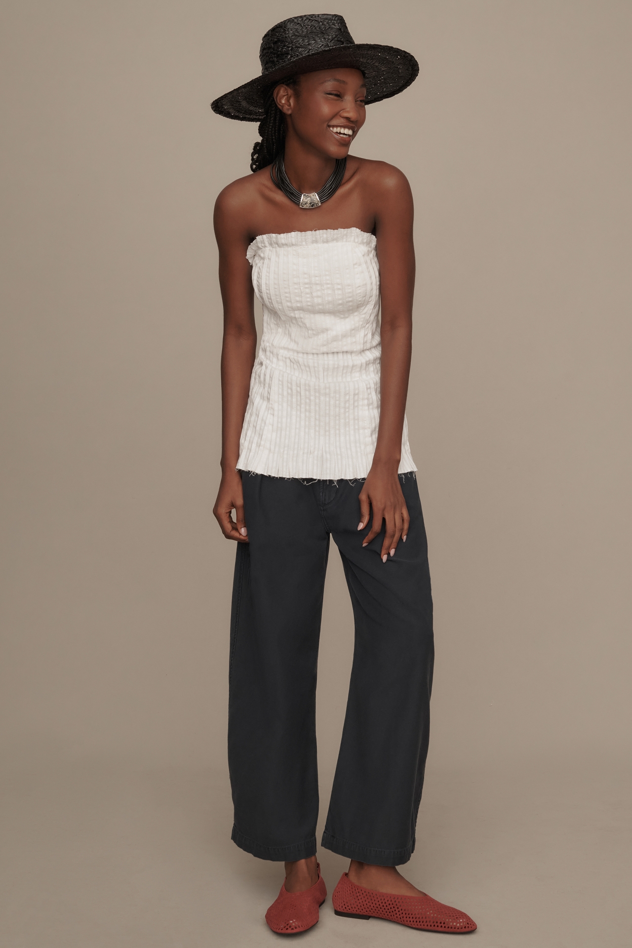 rag & bone Banks Linen Crop Pants