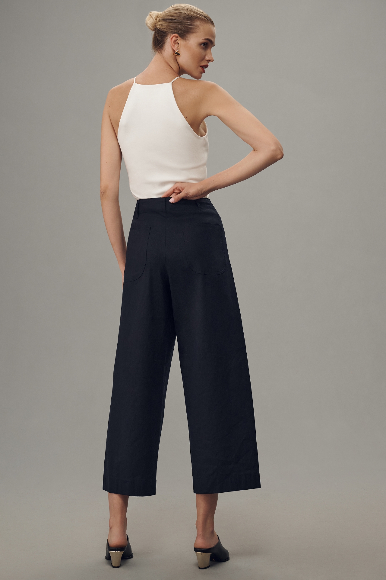 rag & bone Banks Linen Crop Pants