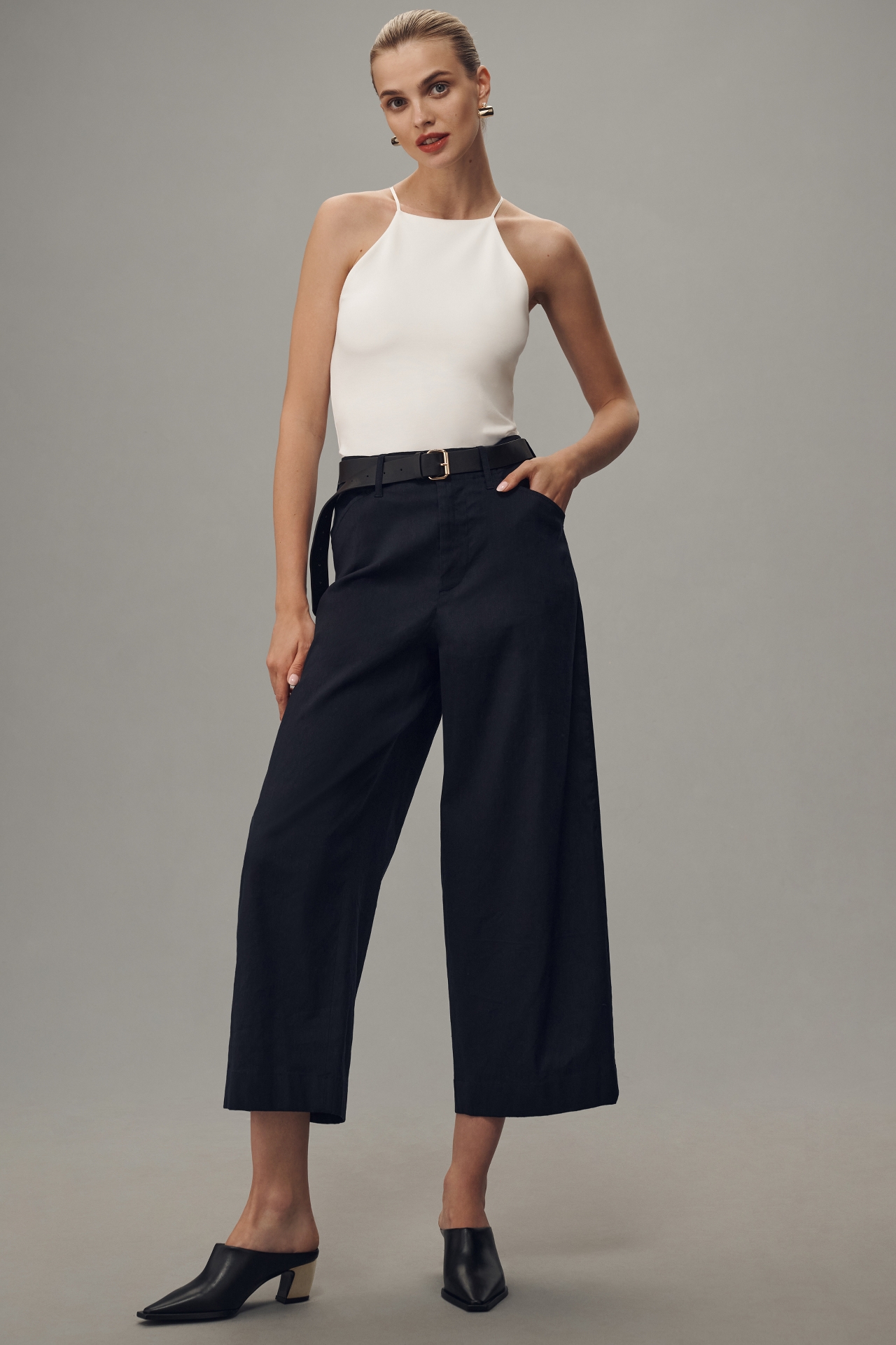 rag & bone Banks Linen Crop Pants