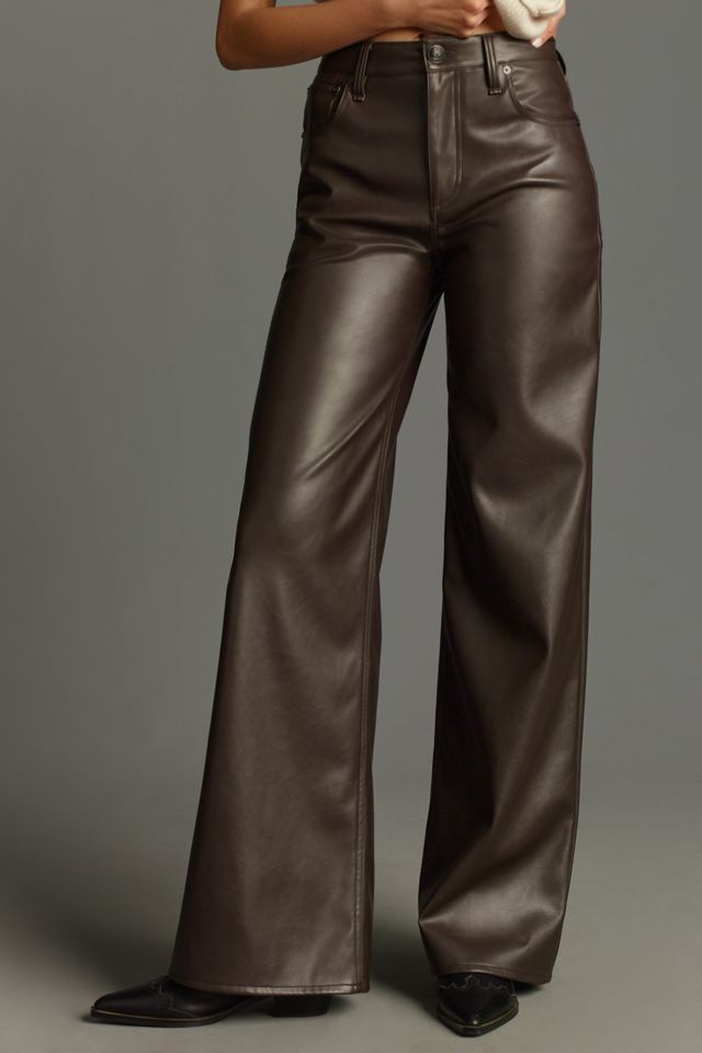 rag & bone Sofie Faux-Leather Wide-Leg Pants #2
