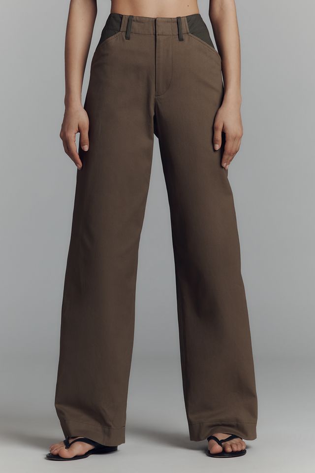 rag & bone Banks Mid-Rise Wide-Leg Full-Length Pants #1