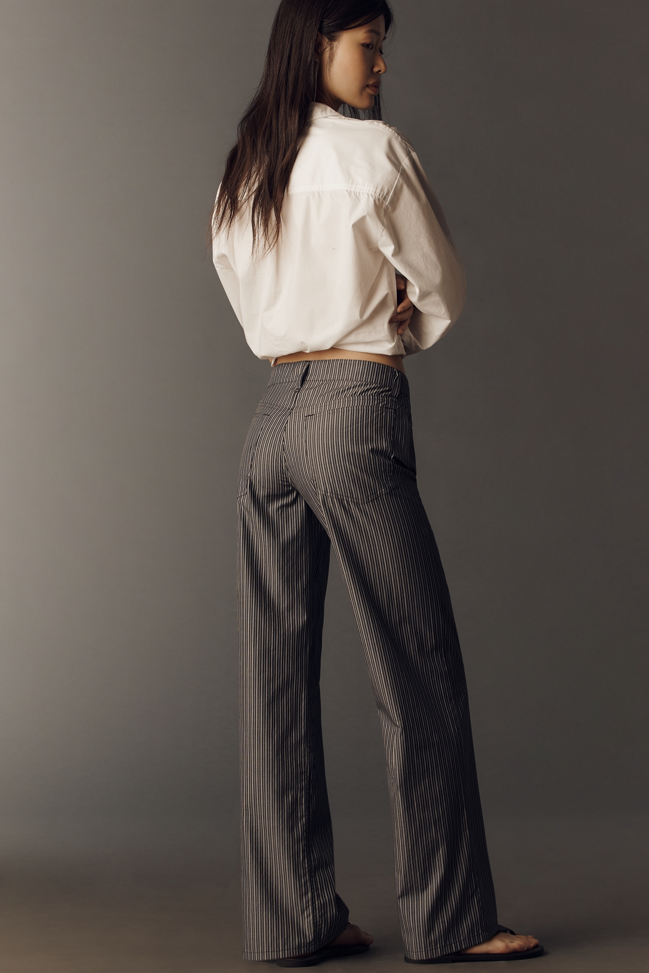 rag & bone Saige Cotton Stripe Poplin Pants