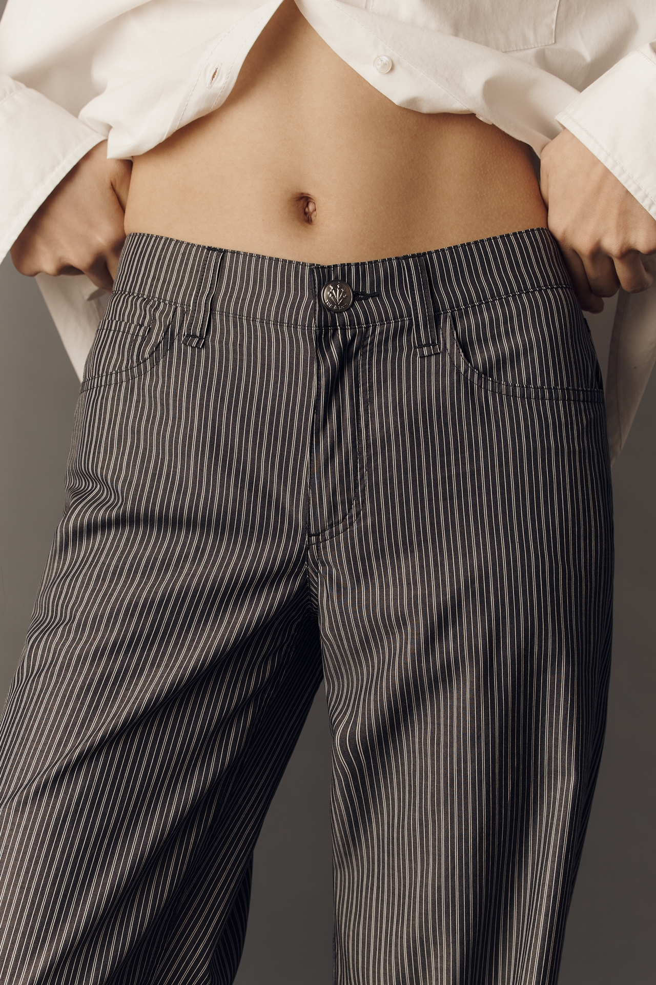 rag & bone Saige Cotton Stripe Poplin Pants