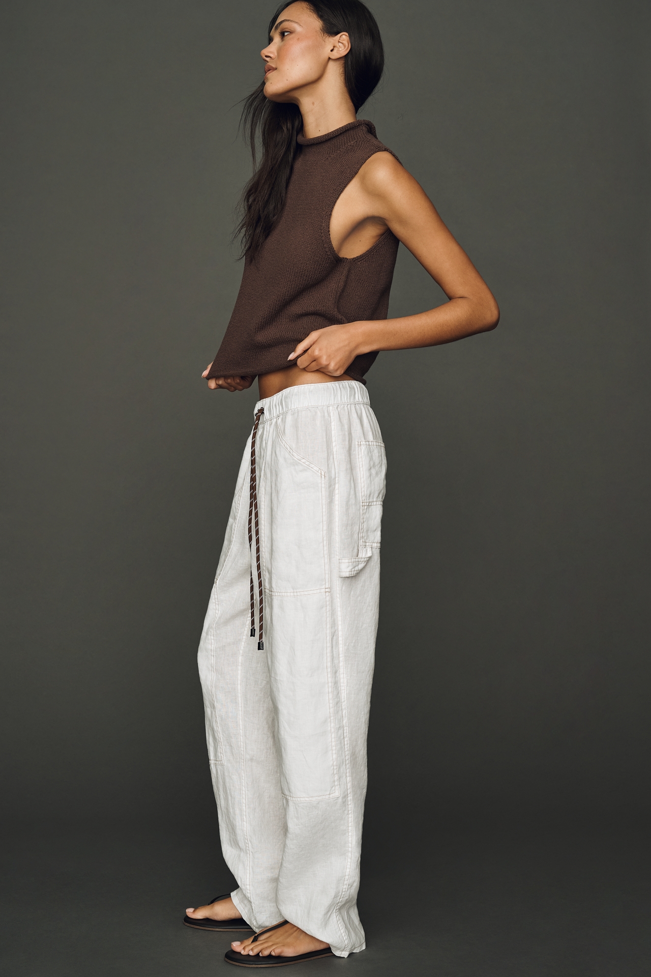 rag & bone Atlas 100% Linen Utility Pants