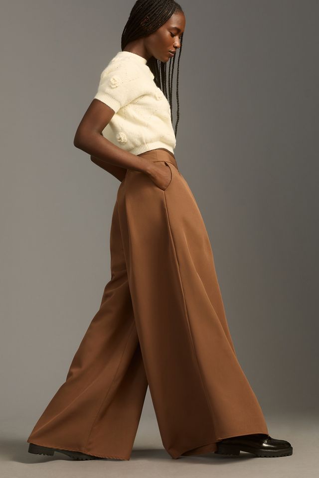 Petra camel wide leg pants- FINAL SALE – TOPMODIST