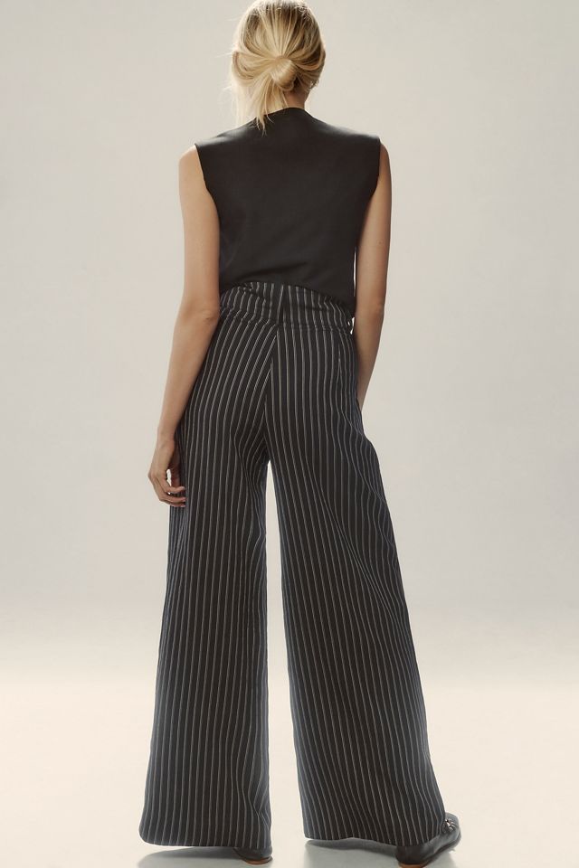 By Anthropologie Pinstripe Wide-Leg Trousers #2