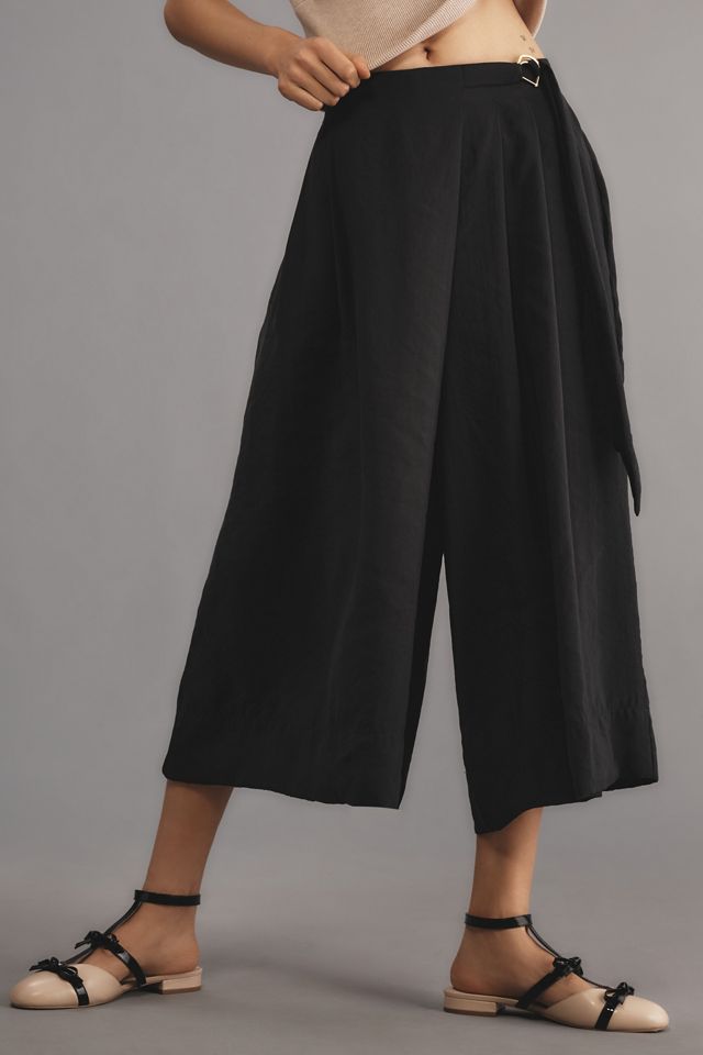 By Anthropologie Belted Skirty Culottes #3
