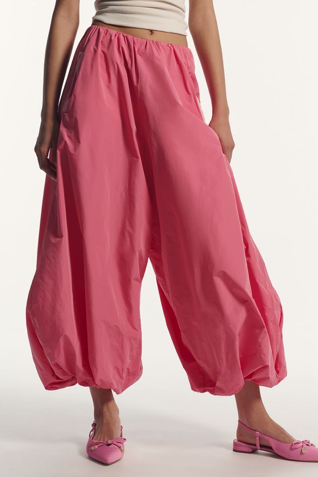 Maeve Bubble-Leg High-Rise Chino Pants #1