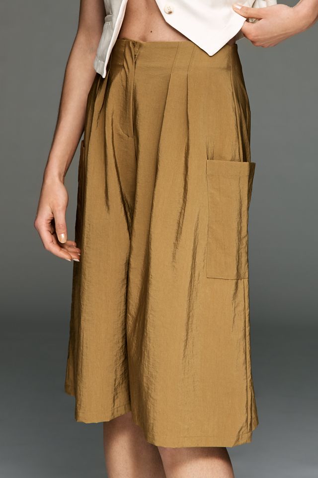 Maeve Wide Leg Cargo Culotte Pants #1