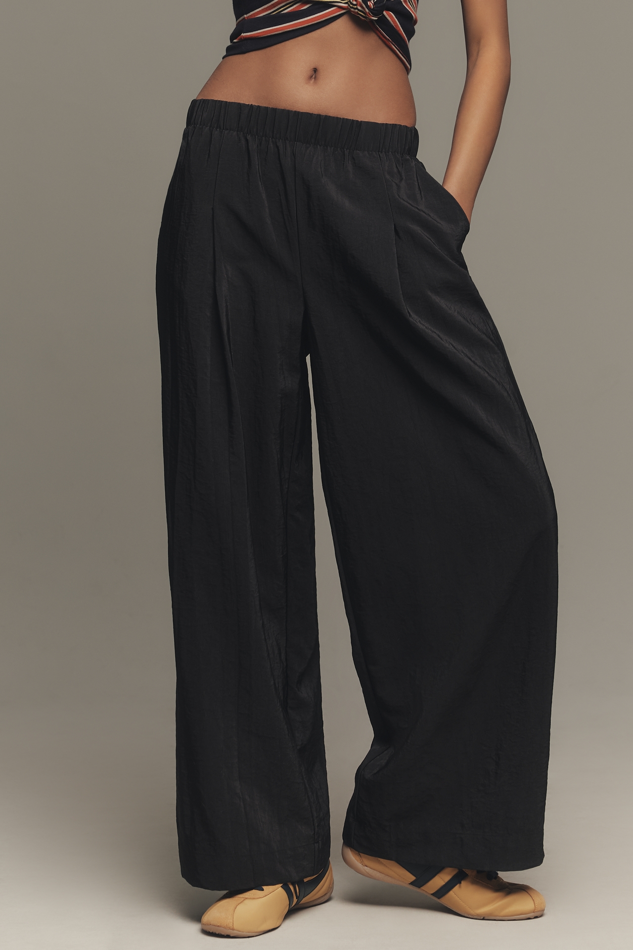 Maeve Pull-On Wide-Leg Trousers