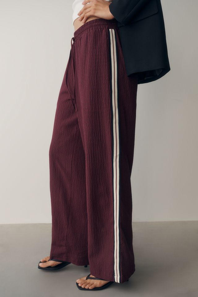 Pantaloni da Jogging a Quadri con Banda Laterale Maeve #2