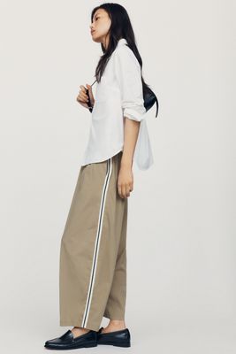 By Anthropologie Oversized Track Trousers