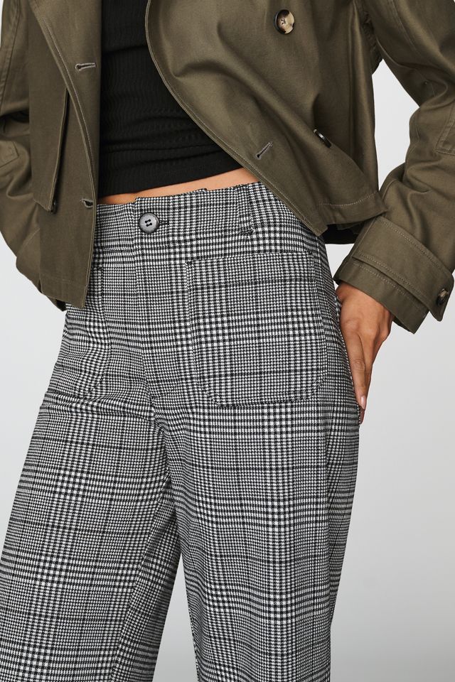 Maeve Colette Houndstooth Full-Length Wide-Leg Pants #1