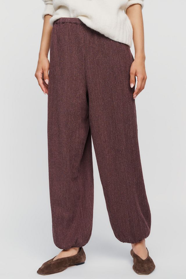 By Anthropologie Cotton Blend Textured Balloon Pants #1